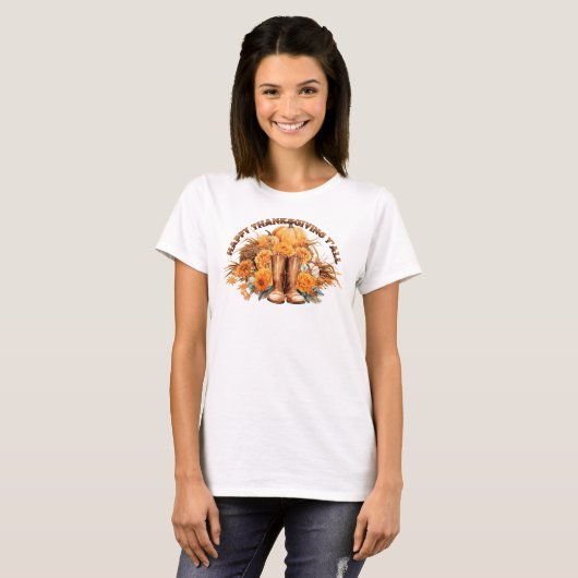 Westerne Thanksgiving T-shirt (Voorkant volledig)