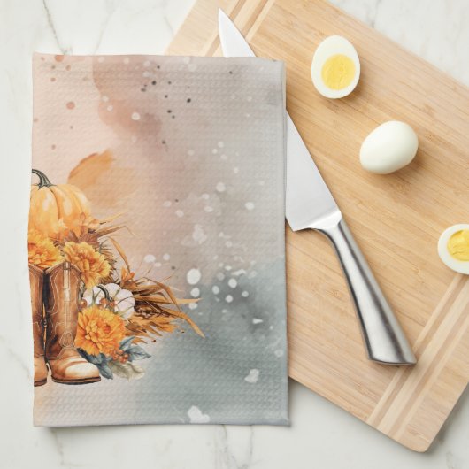 Westerne Thanksgiving Theedoek (Quarter Fold)