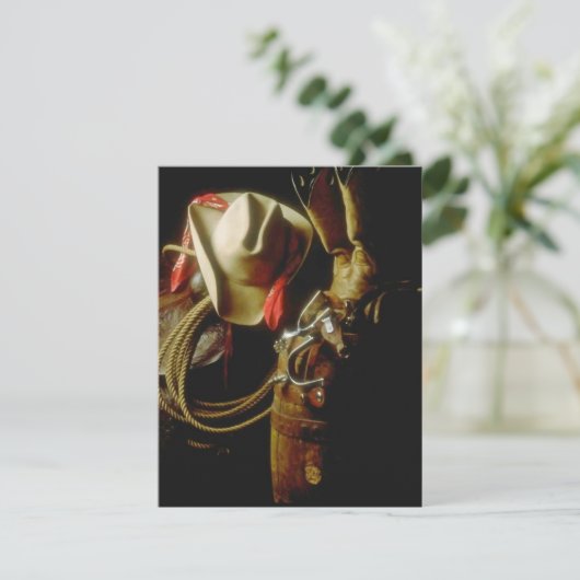 WESTERNE THEMED-PARTIJINVITATIE ~ EZ2 AANGEPAST KAART (Staand voorkant)