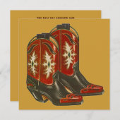 WESTERNE THEMED-PARTIJINVITATIE ~ EZ2 AANGEPAST KAART (Voorkant / Achterkant)