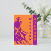 WESTERNE THEMED-PARTIJINVITATIE ~ EZ2 AANGEPAST KAART (Staand voorkant)