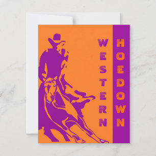 WESTERNE THEMED-PARTIJINVITATIE ~ EZ2 AANGEPAST KAART