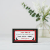 Westerne Thleed Red en Black Professional Visitekaartje (Staand voorkant)