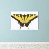 Westerne Tiger Swallowtail Butterfly Canvas Afdruk (Insitu (Houten vloer))