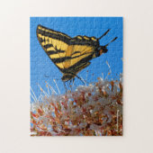 Westerne Tiger Swallowtail Butterfly op Buckeye Legpuzzel (Verticaal)