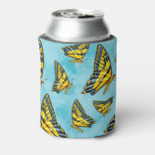 Westerne Tijger Swallowtail Vlinder op Wolken Blikjeskoeler (Blikje Achterkant)