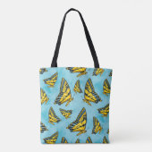 Westerne Tijger Swallowtail Vlinder op Wolken Tote Bag (Achterkant)