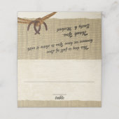 Westerne touwknoop en Hoefijzers Plaatskaartje (Buitenkant ongevouwen)