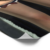 Westerne townfolk - Poster met grote kleuren (Hoek)