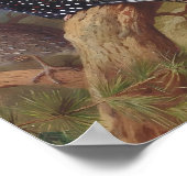 Westerne tragopan, vogelillustraties poster (Hoek)