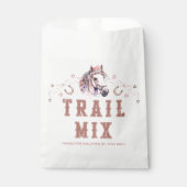 Westerne Trail Mix Favorietas – Roze Cowgirl Theme Bedankzakje (Voorkant)