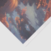 Westerne trein zonsondergang Showdown Decoupage Tissuepapier (Detail)