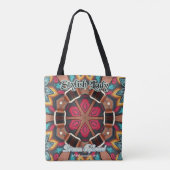 Westerne trektocht tote bag (Achterkant)