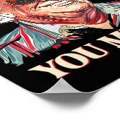 Westerne Trump Cowboy Je hebt American Flag Cowb g Poster (Hoek)