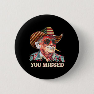 Westerne Trump Cowboy Je hebt American Flag Cowb g Ronde Button 5,7 Cm