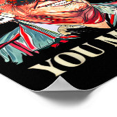 westerne Trump Cowboy Je hebt de Amerikaanse vlag  Poster (Hoek)