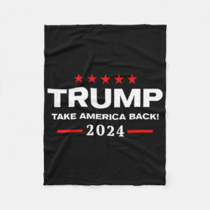 Westerne Trump Cowboy Je hebt Trump 2024 gemist VS Fleece Deken