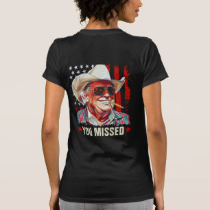Westerne Trump Cowboy Je hebt Trump 2024-vrouwen g T-shirt