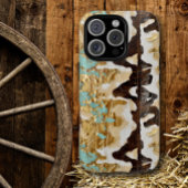 Westerne Turquoise Leather Style Vrouwen Case-Mate iPhone Case