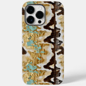Westerne Turquoise Leather Style Vrouwen Case-Mate iPhone Case (Achterkant)