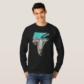 Westerne Turquoise Rodeo Queen Lightning Koe sched T-shirt (Voorkant volledig)