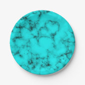 Westerne Turquoise-steen Zuidelijk sierespatroon Papieren Bordje (Voorkant)