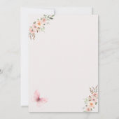 Westerne Tutu Schattigee Bloemen Meisje Verjaardag Kaart (Achterkant)