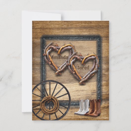 Westerne Twig Lijsten van het Huwelijk, het Wiel v Kaart (Voorkant)