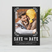 WESTERNE TYPOGRAFIE SLA DE DATUMAANKONDIGING OP KAART (Staand voorkant)