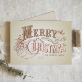  Westerne Typografie Vrolijk kerstfeest Feestdagenkaart