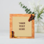 Westerne uitnodiging (Staand voorkant)