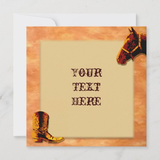 Westerne uitnodiging (Voorkant)