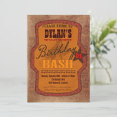 Westerne uitnodiging op jaarbasis (Staand voorkant)