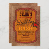 Westerne uitnodiging op jaarbasis (Voorkant / Achterkant)