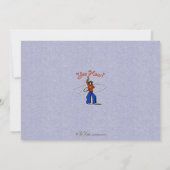 Westerne uitnodiging tot Baby shower Cowboy (Achterkant)