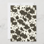 Westerne uitnodiging tot Baby shower Cowboy (Achterkant)