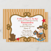 Westerne uitnodiging tot Baby shower van Little Co (Voorkant / Achterkant)