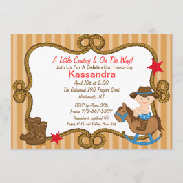 Westerne uitnodiging tot Baby shower van Little Co