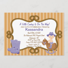 Westerne uitnodiging tot Baby shower van Little Co