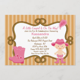 Westerne uitnodiging tot Baby shower van Little Co