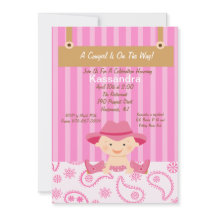 Westerne uitnodiging tot Baby shower van Little Co