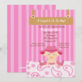 Westerne uitnodiging tot Baby shower van Little Co (Voorkant / Achterkant)