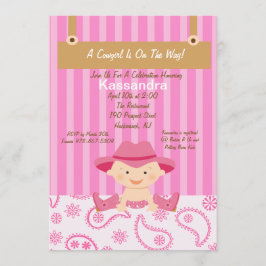 Westerne uitnodiging tot Baby shower van Little Co