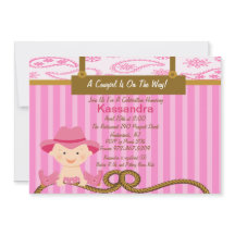 Westerne uitnodiging tot Baby shower van Little Co