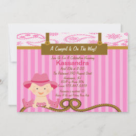 Westerne uitnodiging tot Baby shower van Little Co