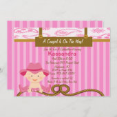 Westerne uitnodiging tot Baby shower van Little Co (Voorkant / Achterkant)