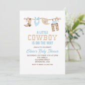 Westerne uitnodiging tot het indienen van Baby sho (Staand voorkant)