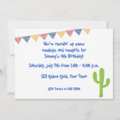 Westerne uitnodiging tot het indienen van bekende (Achterkant)