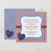 Westerne uitnodiging tot het uitzenden van een har (Voorkant / Achterkant)