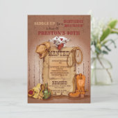 Westerne uitnodiging tot Poster (Staand voorkant)